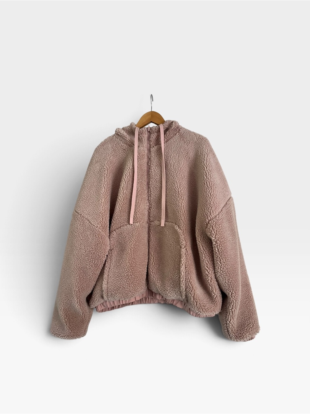 Alo Sherpa Pink Reversible Hoodie Jacket XL